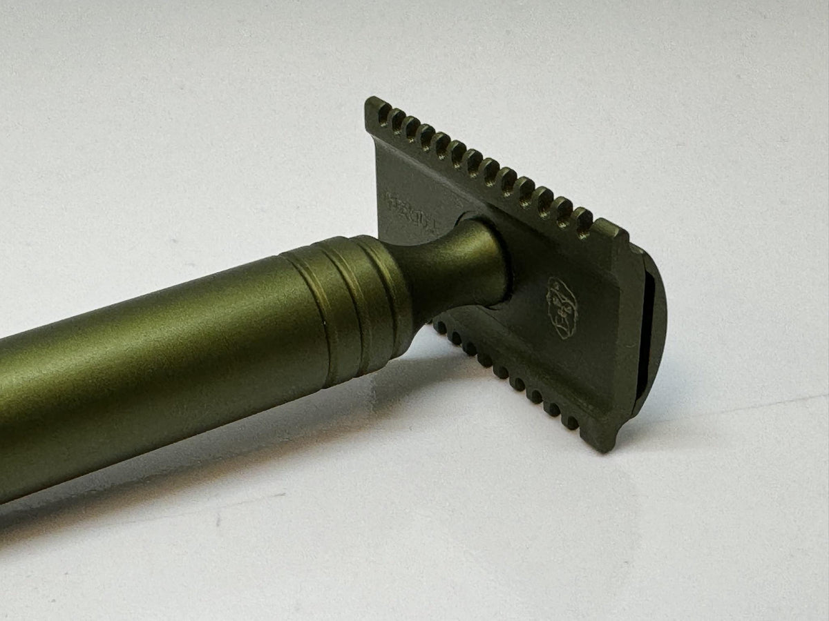 Green Razor Fro Target ARMY GREEN – GUERRILLA RAZORS