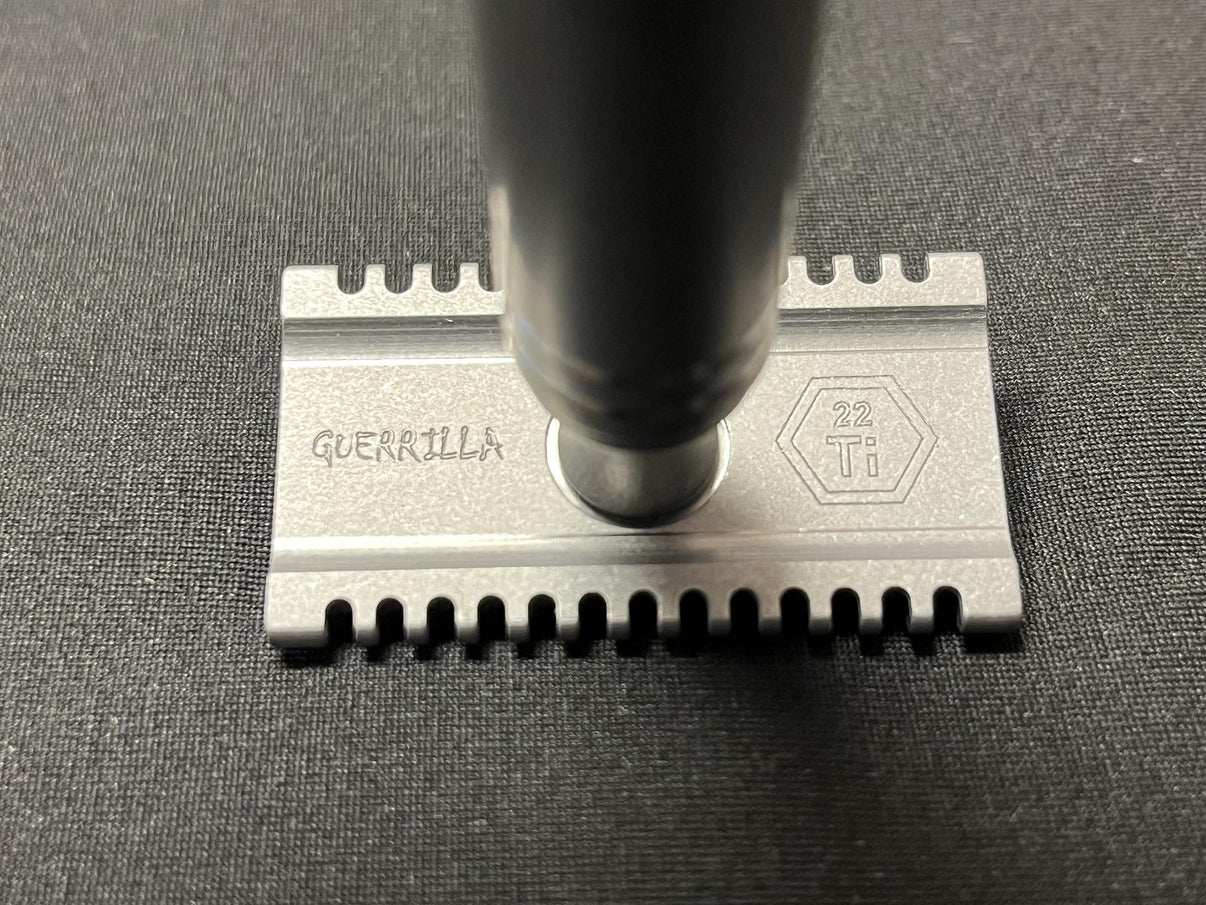 Grade 5 Titanium - Complete Razor - 2 Base Plates – GUERRILLA RAZORS